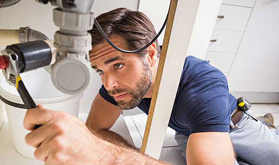 a handsome plumber for Guy Crabb