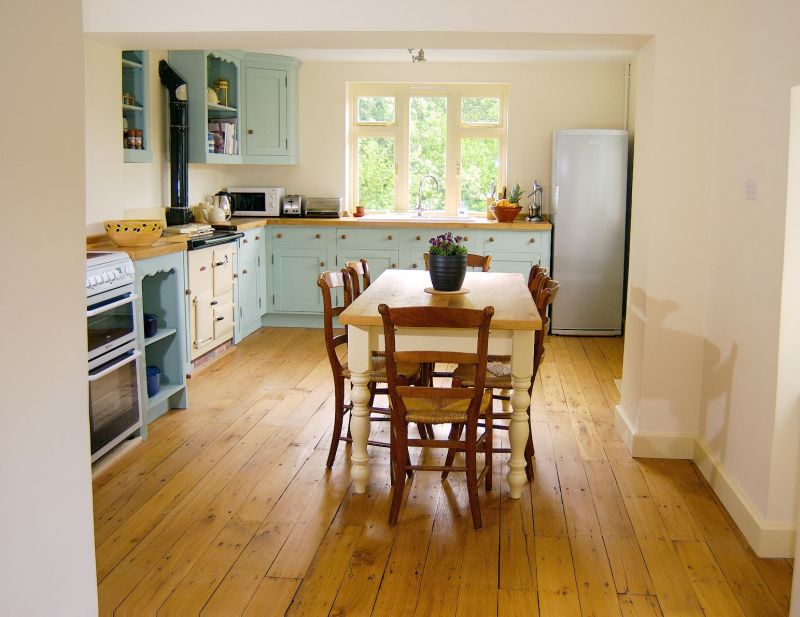 country kitchen with table