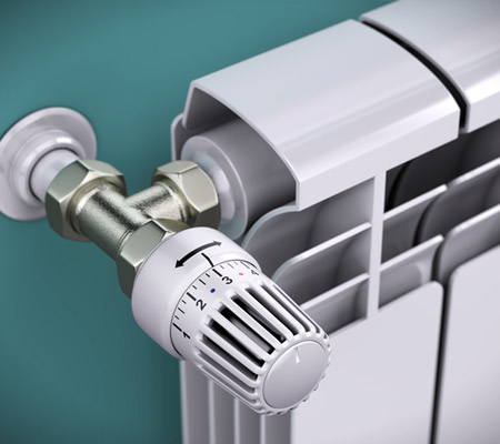 close up of a radiator thermostat to represent Heating services from Guy Crabb