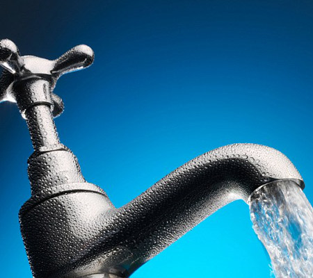 A giant tap for Guy Crabb Plumbing Services